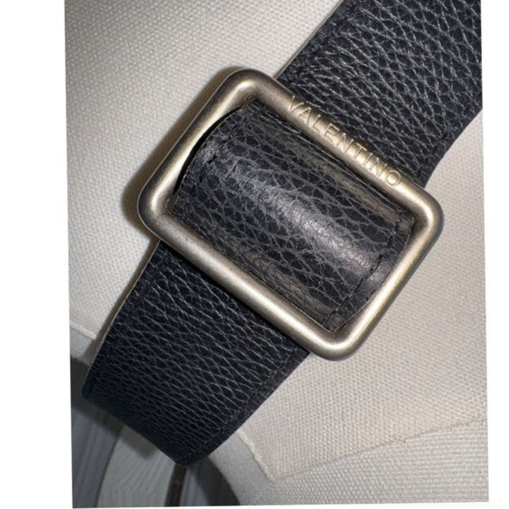 Valentino By Mario Valentino Black Leather Crossbody - Picture 12 of 12